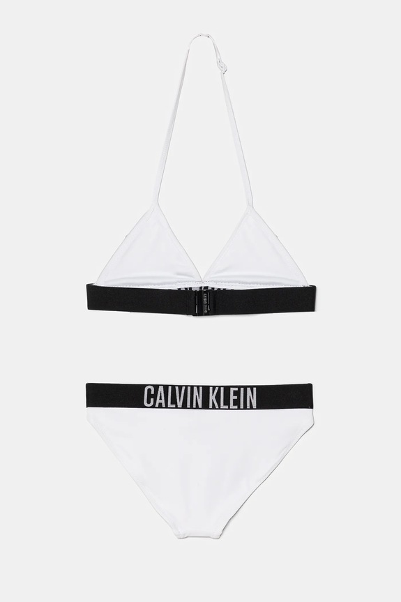 Calvin Klein Jeans dwuczęściowy strój kąpielowy dziecięcy KY0KY00090.PPYA biały SS25