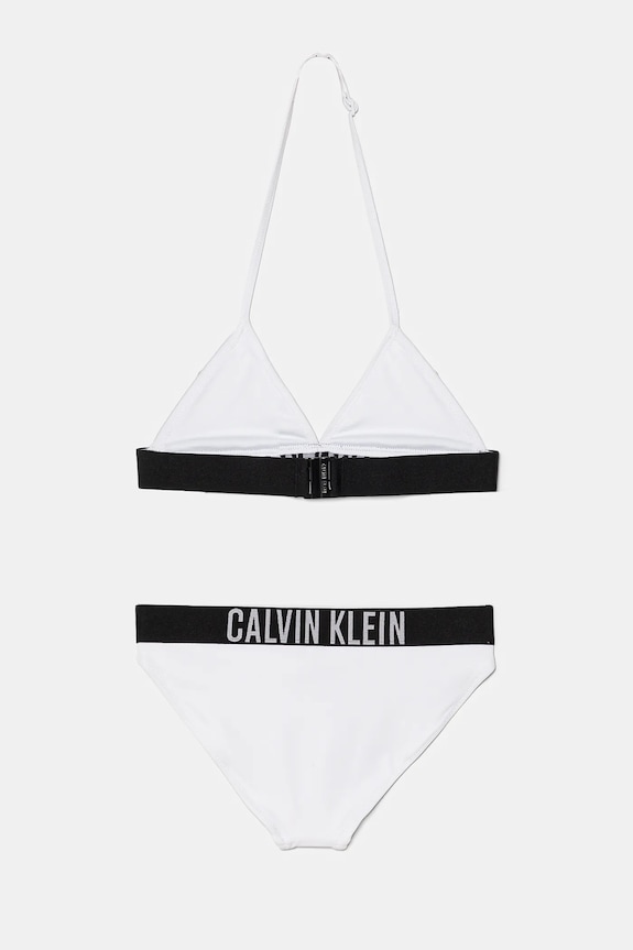 Calvin Klein Jeans dwuczęściowy strój kąpielowy dziecięcy KY0KY00090.PPYA biały SS25