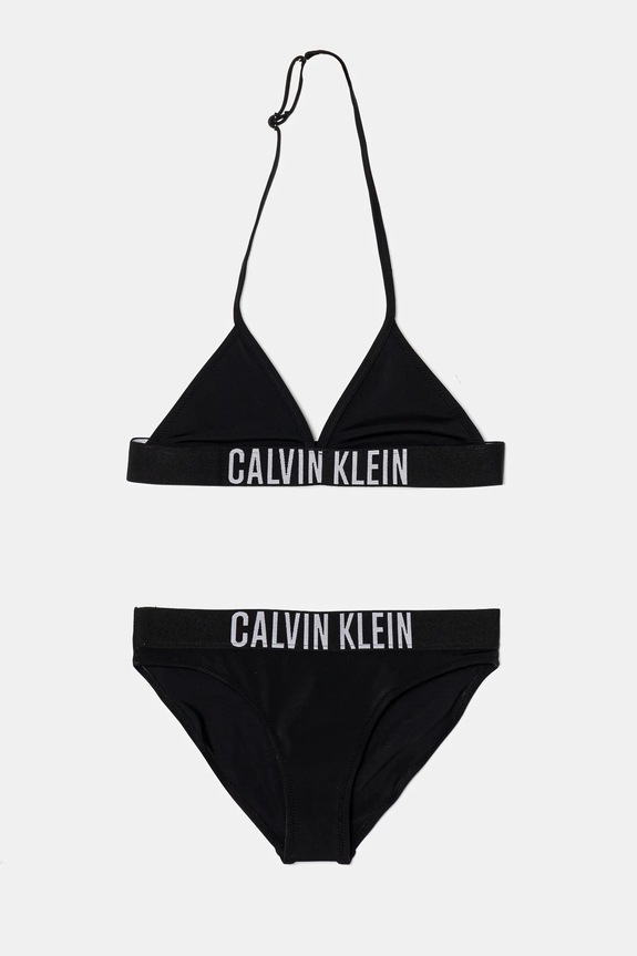 Calvin Klein Jeans costum de baie pentru copii din două piese moale negru KY0KY00090.PPYA
