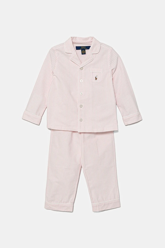 Polo Ralph Lauren piżama bawełniana dziecięca 2-pack komplet różowy 3P0198