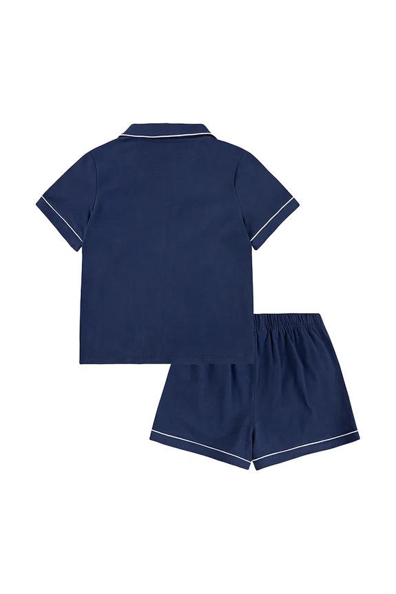 Dječja pamučna pidžama Polo Ralph Lauren 3P0241 mornarsko plava AW25