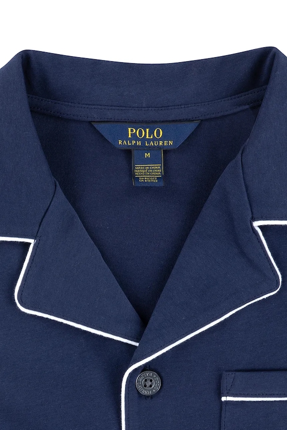 Djevojčice Dječja pamučna pidžama Polo Ralph Lauren 3P0241 mornarsko plava