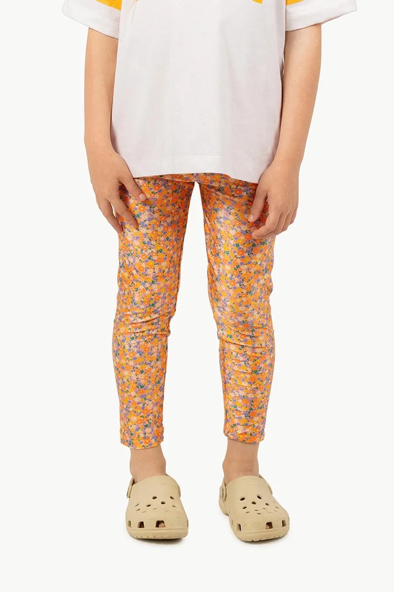Detské plavecké legíny Tinycottons GARDEN LEGGINGS oranžová SS25.288
