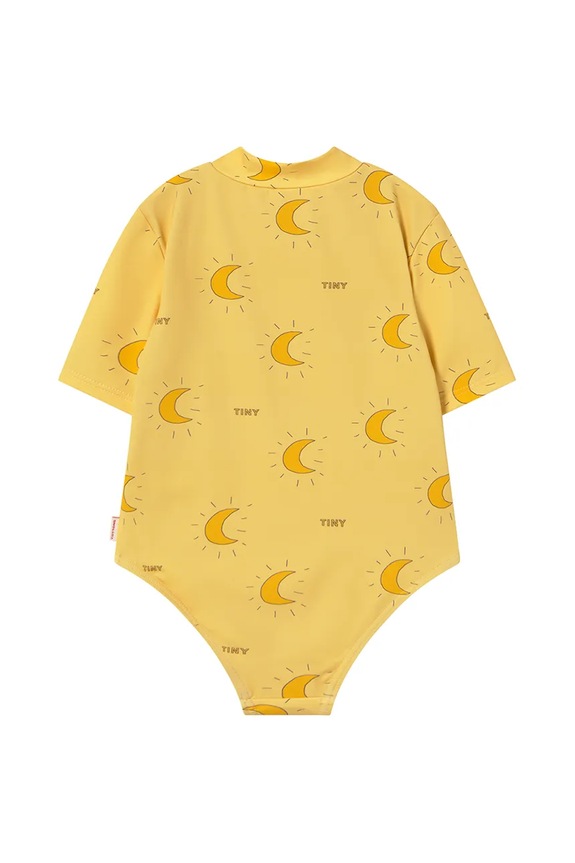 Dziewczynka Tinycottons jednoczęściowy strój kąpielowy dziecięcy MIDNIGHT SUN SWIMSUIT SS25.268 żółty