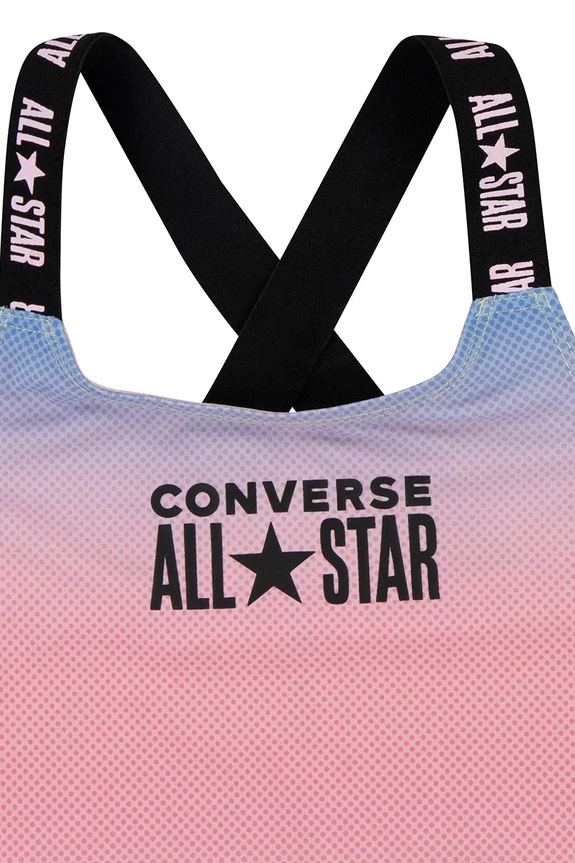 DÍVKA Jednodílné dětské plavky Converse 3CD418 růžová