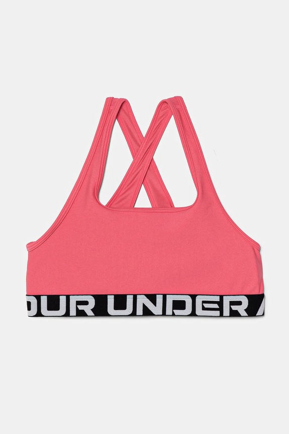 Under Armour biustonosz dziecięcy Crossback Bra miękka różowy 1390066