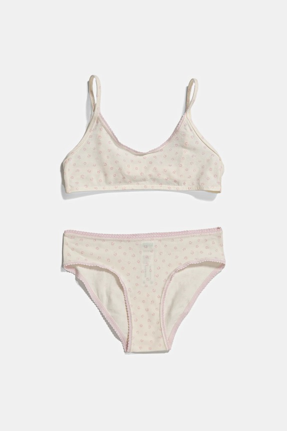 United Colors of Benetton gyerek melltartó és bugyi mintás bézs 319X0K02L.G.Seasonal
