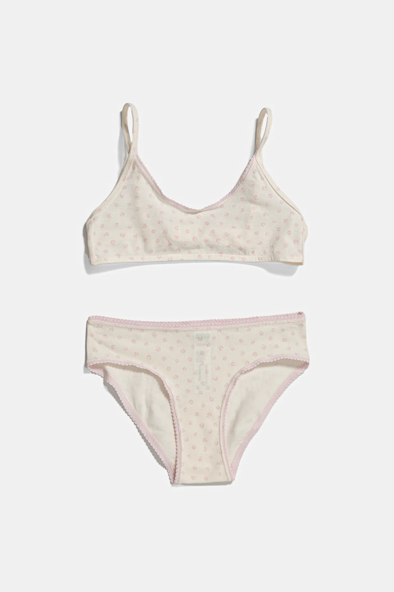 United Colors of Benetton gyerek melltartó és bugyi mintás bézs 319X0K02L.G.Seasonal