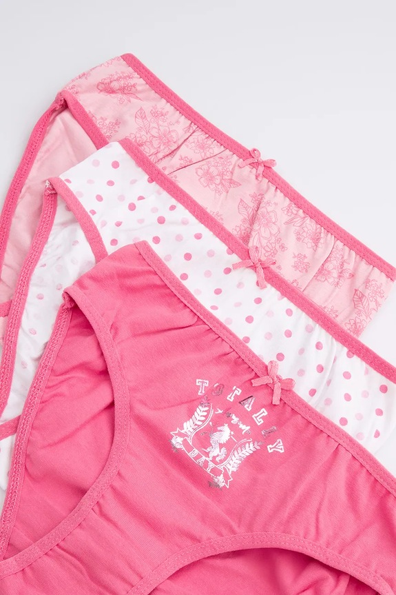 Lány Coccodrillo gyerek bugyi 3 db WC5406301PAN rózsaszín