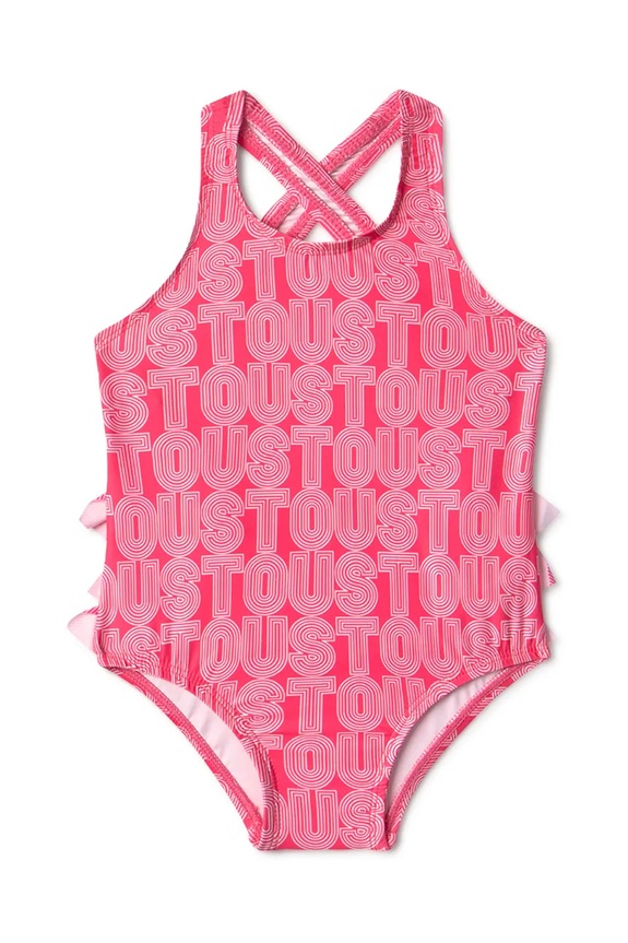 Dječji jednodijelni kupaći kostim Tous Line mekana narančasta Line.2210