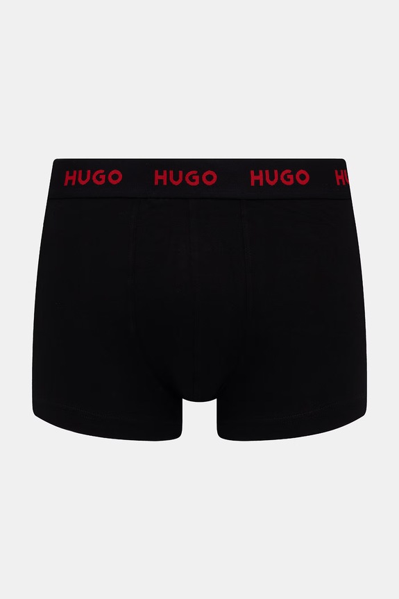 HUGO boxeri bărbați din bumbac cu elastan TRIPLET DESIGN pachet de 3 50532550 albastru SS26