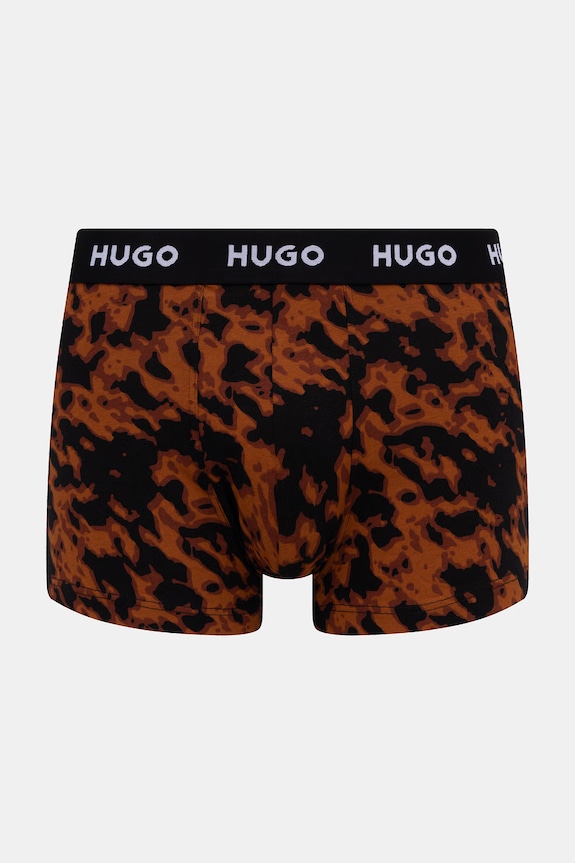 Îmbrăcăminte HUGO boxeri bărbați din bumbac cu elastan TRIPLET DESIGN pachet de 3 50532550 albastru