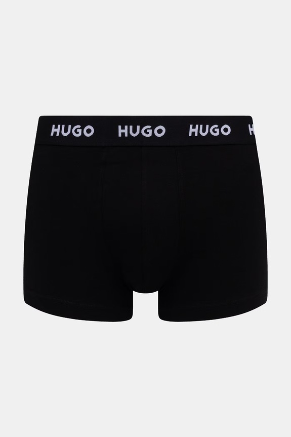 HUGO boxeri bărbați din bumbac cu elastan TRIPLET DESIGN pachet de 3 albastru 50532550