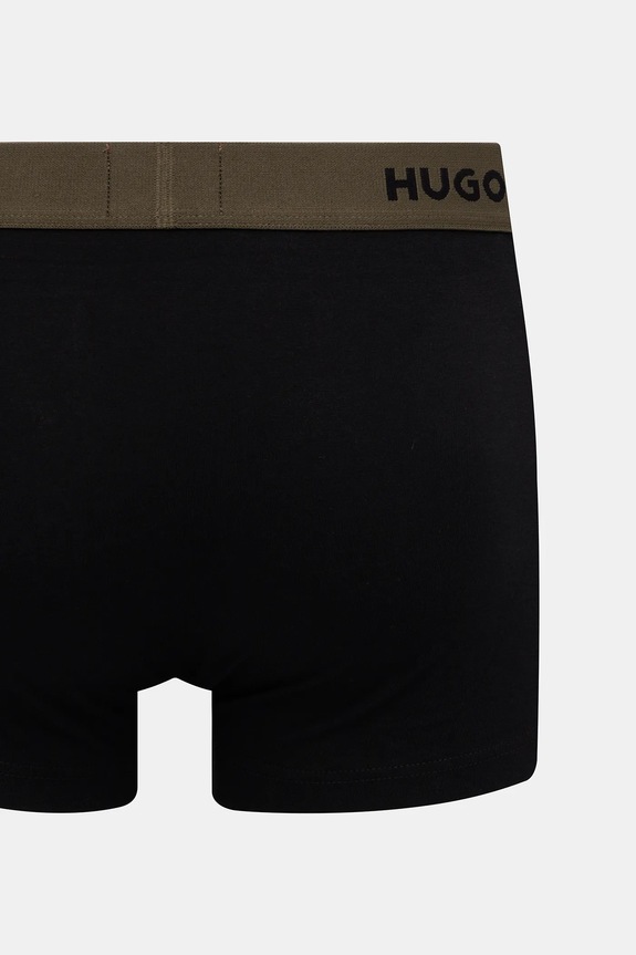HUGO boxerky pánske bavlnené s elastanom TRIPLET DESIGN 3-pak 50532550