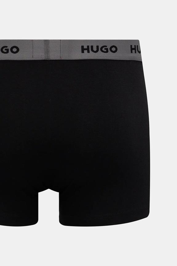 HUGO Boxeri bărbați din bumbac cu elastan TRIPLET DESIGN pachet de 3 50532550