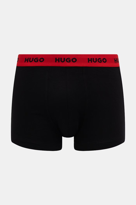 Одяг HUGO боксери чоловічі бавовняні з еластаном TRIPLET DESIGN 3-пак 50532550 сірий