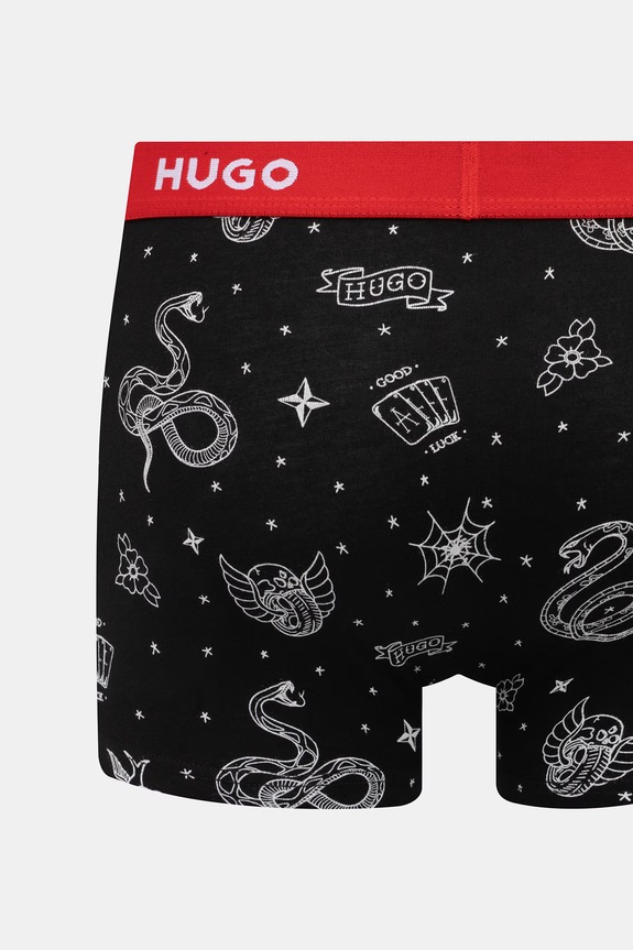 HUGO bokserki męskie bawełniane z elastanem TRIPLET DESIGN 3-pack 50532550