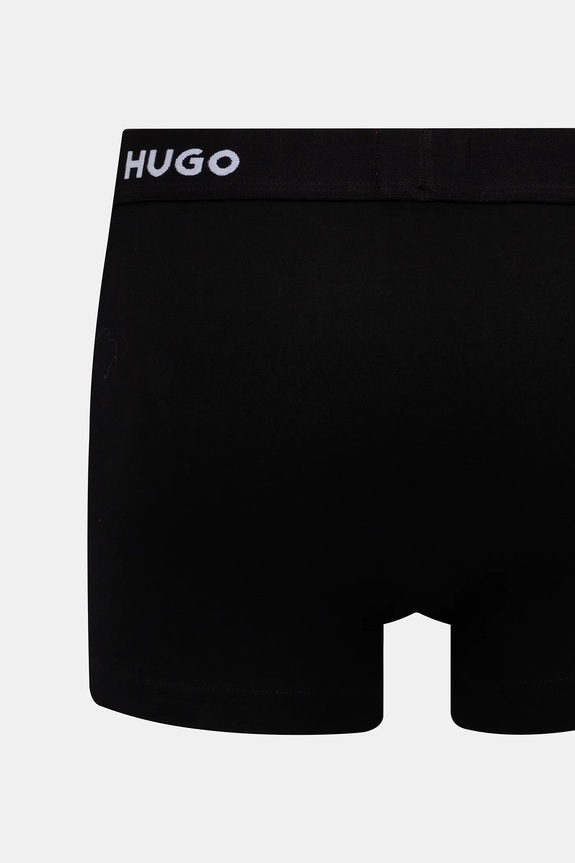 HUGO boxeri bărbați bumbac cu elastan TRIPLET DESIGN pachet de 3 50532550 negru