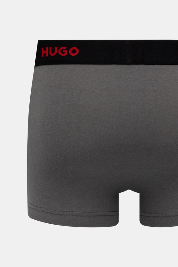 HUGO boxeri bărbați bumbac cu elastan TRIPLET DESIGN pachet de 3 50532550
