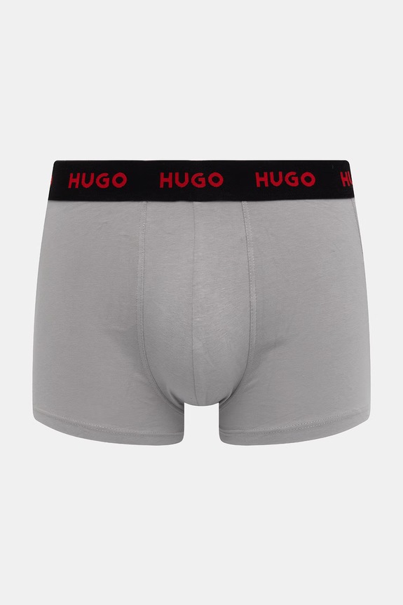 Одяг HUGO боксери чоловічі бавовняні з еластаном TRUNK TRIPLET PACK 3 шт. 50532611 червоний