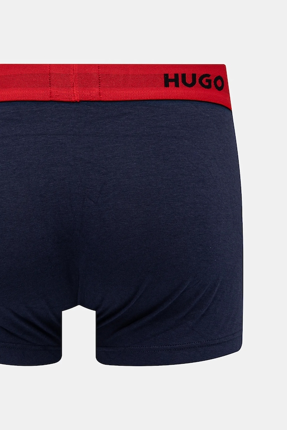 HUGO boxeri bărbătești din bumbac cu elastan TRUNK TRIPLET PACK pachet de 3 50532611