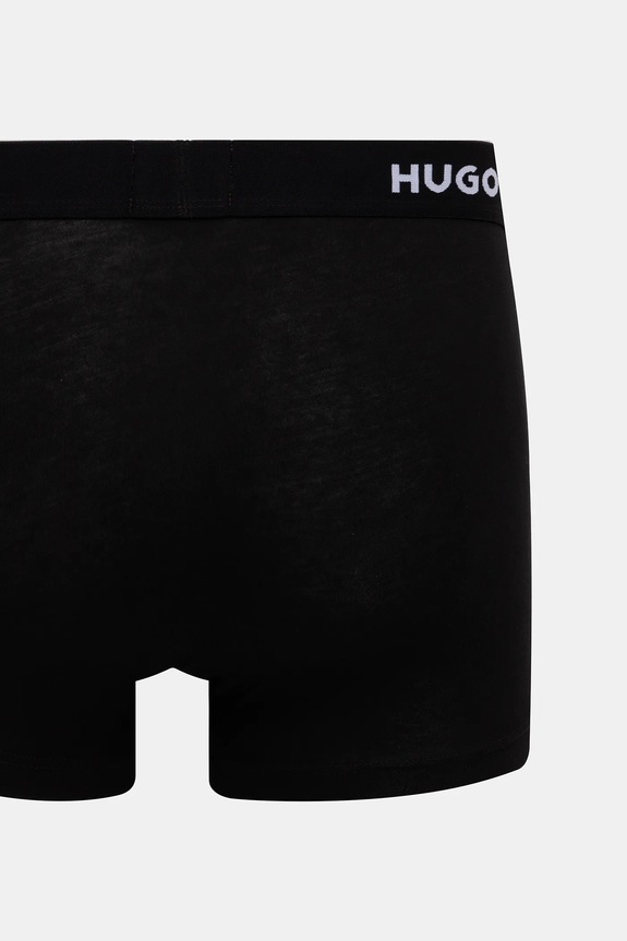 HUGO boxeri bărbați din bumbac cu elastan TRUNK TRIPLET PACK pachet de 3 50532611