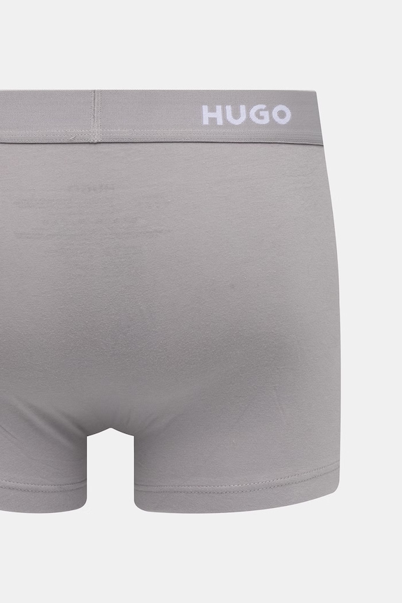 HUGO boxeri bărbați din bumbac cu elastan TRUNK TRIPLET PACK pachet de 3 50532611 bleumarin