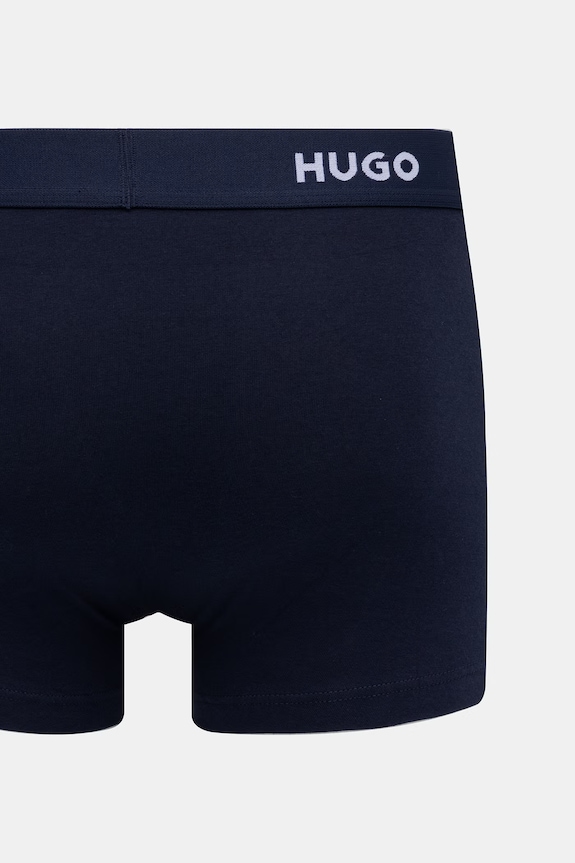 HUGO boxeri bărbați din bumbac cu elastan TRUNK TRIPLET PACK pachet de 3 50532611