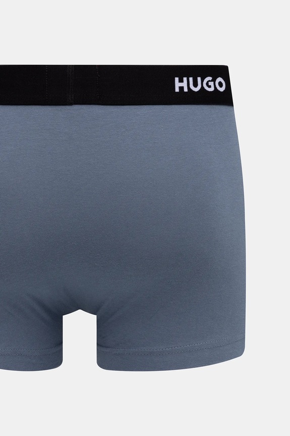 HUGO boxerky pánske bavlnené s elastanom TRUNK TRIPLET PACK 3-pak 50532611