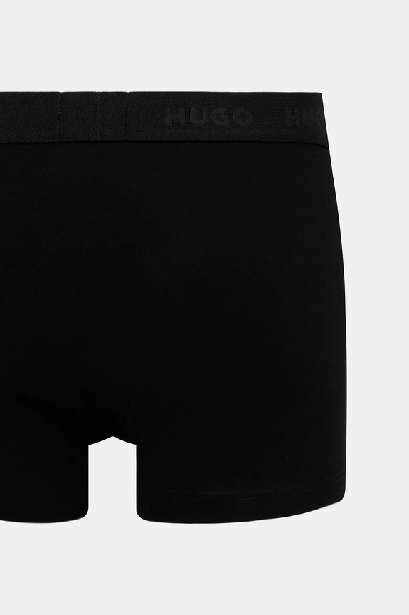 HUGO boxeri bărbați de bumbac cu elastan TRUNK TRIPLET PACK pachet de 3 50532611