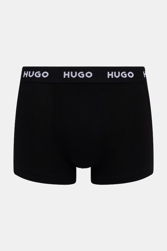 Îmbrăcăminte HUGO boxeri bărbați din bumbac cu elastan TRUNK TRIPLET PACK pachet de 3 50532611 violet