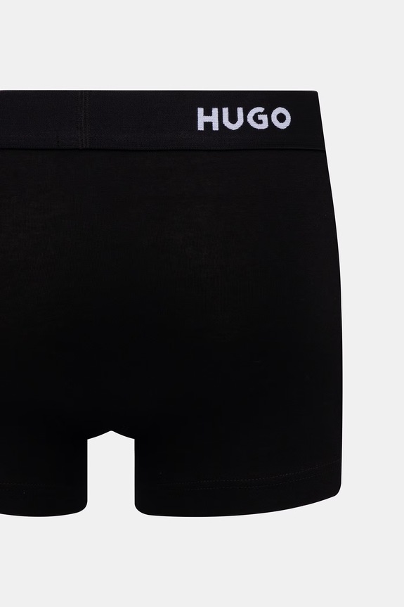 HUGO boxeri bărbați din bumbac cu elastan TRUNK TRIPLET PACK pachet de 3 50532611