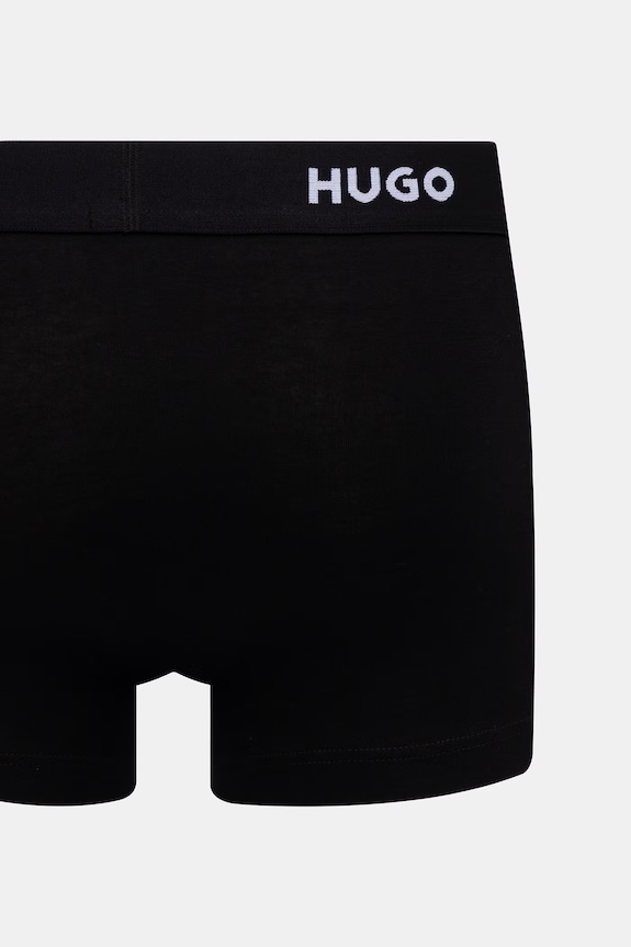 HUGO boxeri bărbați din bumbac cu elastan TRUNK TRIPLET PACK pachet de 3 50532611