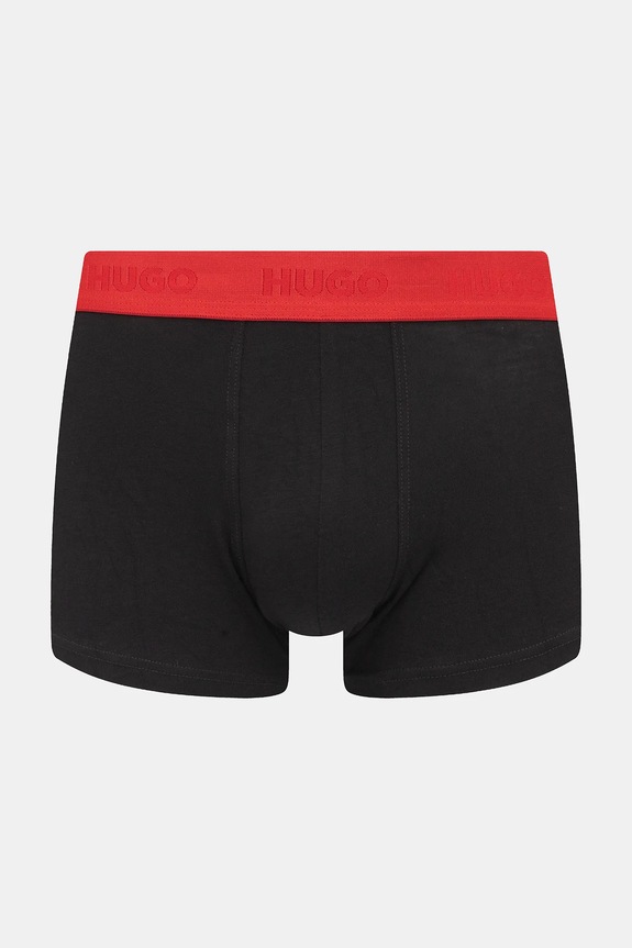 HUGO boxeri bărbați din bumbac cu elastan TRUNK TRIPLET PACK pachet de 3 50532611