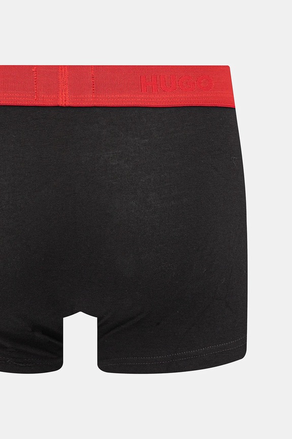HUGO boxeri bărbați din bumbac cu elastan TRUNK TRIPLET PACK pachet de 3 50532611