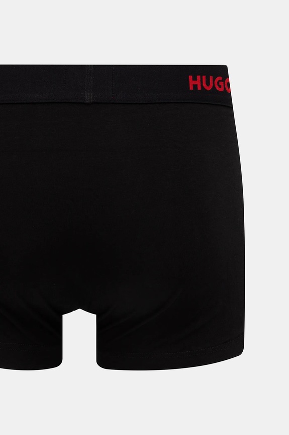 HUGO boxerky pánske bavlnené s elastanom TRUNK TRIPLET PACK 3-pack 50532611