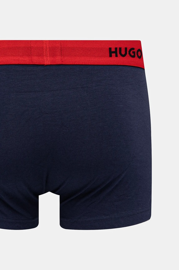 HUGO boxerky pánske bavlnené s elastanom TRUNK TRIPLET PACK 3-pack 50532611