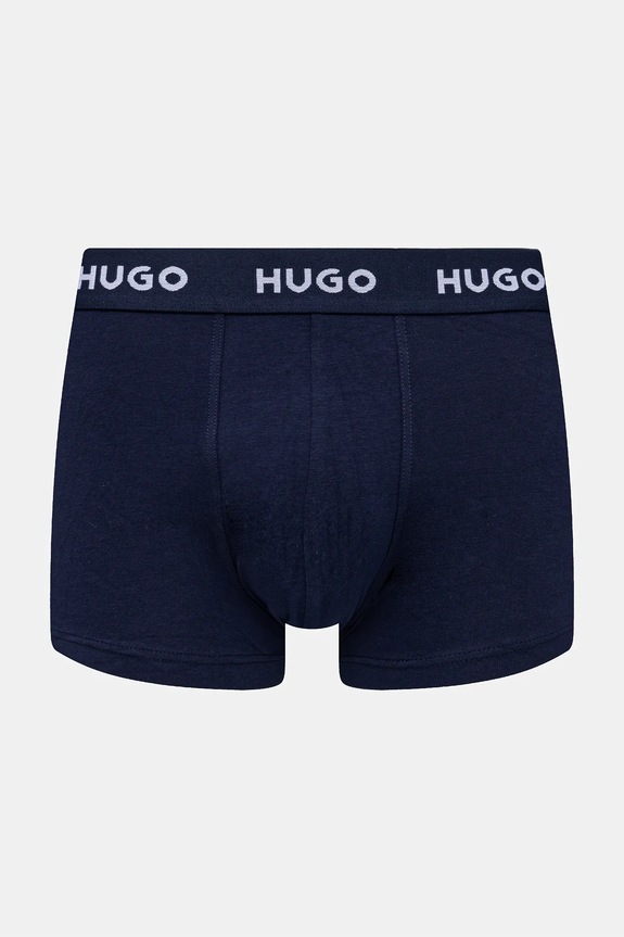 Oblečenie HUGO boxerky pánske bavlnené s elastanom TRUNK TRIPLET PACK 3-pak 50532611 viacfarebná