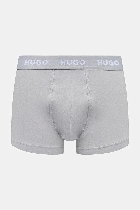 HUGO boxerky pánske bavlnené s elastanom TRUNK TRIPLET PACK 3-pak viacfarebná 50532611