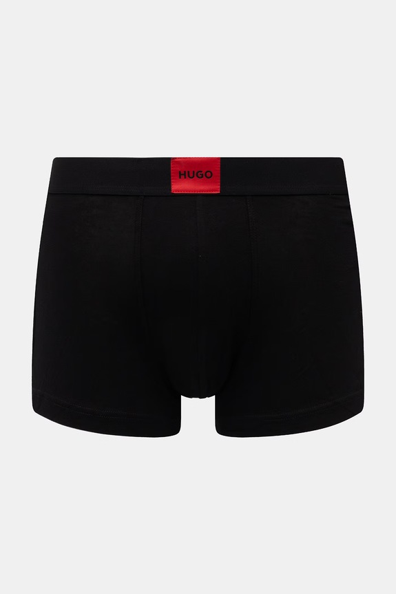 HUGO boxerky pánske bavlnené s elastanom TRUNK TRIPLET GALAXY 3-balenie 50532797 sivá SS26