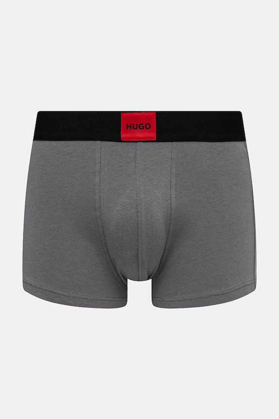 Îmbrăcăminte HUGO boxeri bărbați din bumbac cu elastan TRUNK TRIPLET GALAXY pachet de 3 50532797 negru