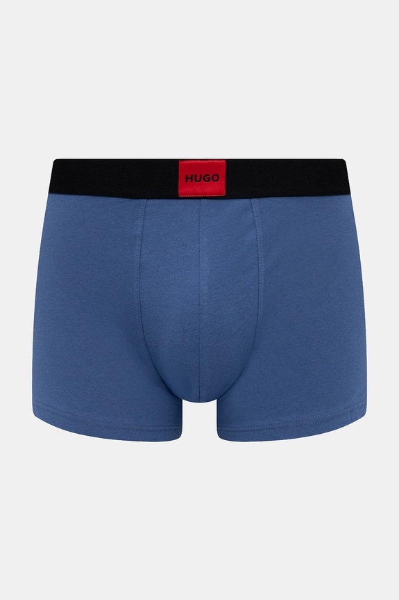 Îmbrăcăminte HUGO boxeri bărbați din bumbac cu elastan TRUNK TRIPLET GALAXY pachet de 3 50532797 negru
