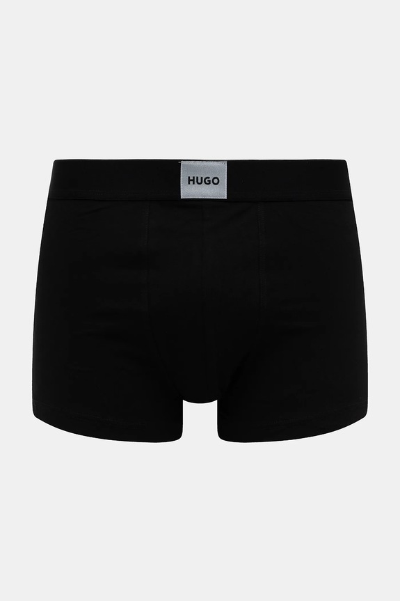 HUGO boxeri bărbați bumbac cu elastan TRUNK TRIPLET GALAXY pachet de 3 50532797 negru SS26