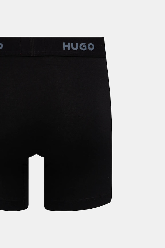 HUGO boxerky pánske bavlnené s elastanom BOXERBR TRIPLET DESIGN 3-pak 50532559