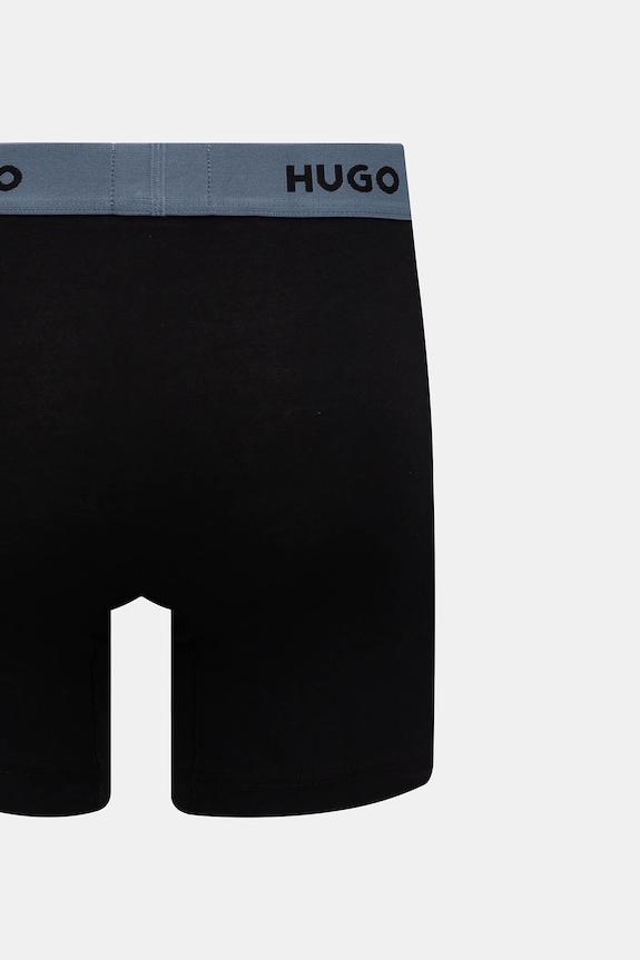 HUGO boxerky pánske bavlnené s elastanom BOXERBR TRIPLET DESIGN 3-pak 50532559