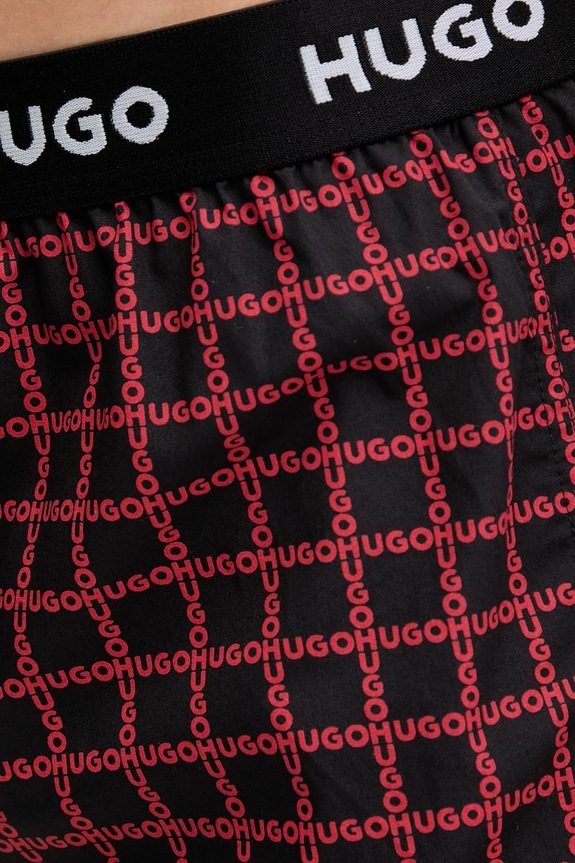 HUGO boxeri lejeri bărbați din bumbac WOVEN BOXER TRIPLET pachet de 3 50532565