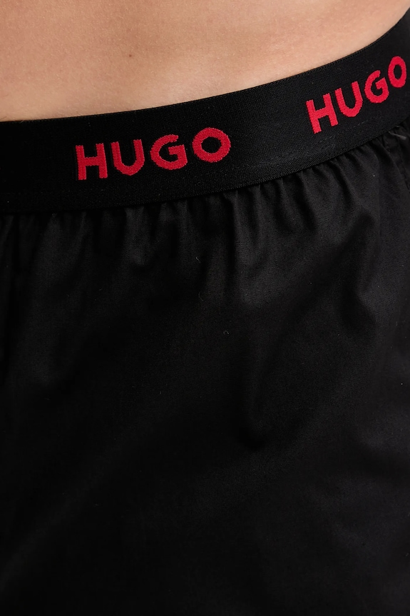 HUGO boxeri lejeri bărbați din bumbac WOVEN BOXER TRIPLET pachet de 3 50532565