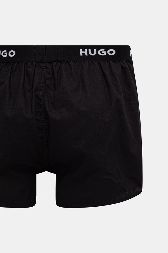 HUGO boxeri lejeri bărbați din bumbac WOVEN BOXER TRIPLET pachet de 3 50532565