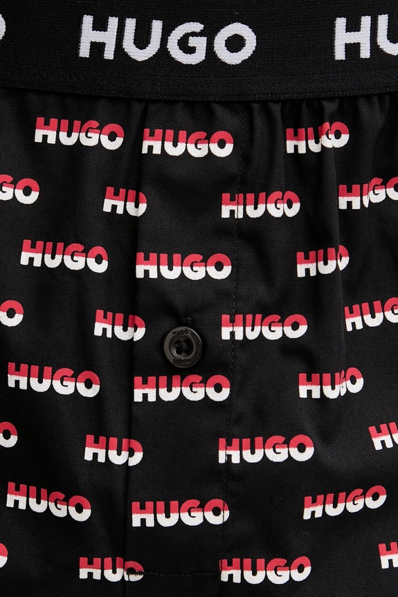 HUGO boxeri lejeri bărbați din bumbac WOVEN BOXER TRIPLET pachet de 3 50532565
