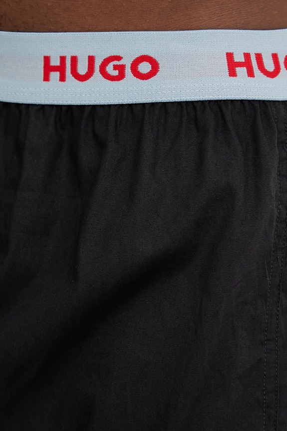 HUGO bokserki luźne męskie bawełniane WOVEN BOXER TRIPLET 3-pack 50532565